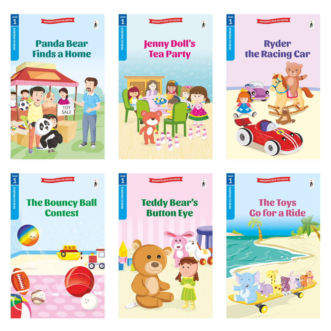 Woodpecker Books Level 1: My First Reader Set Of  Toyland Stories (6 Vol. Set)