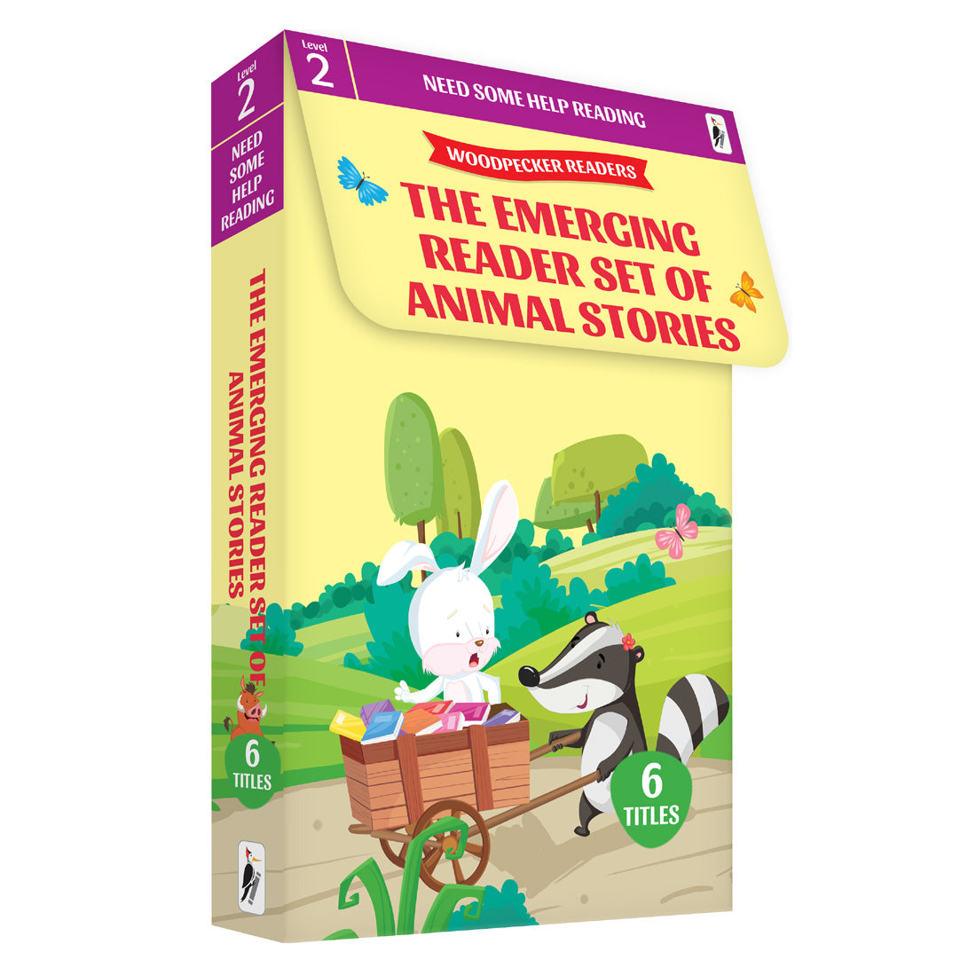 Woodpecker Books Level 2: Emerging Reader Set Of Animal Stories (6 Vol. Set)