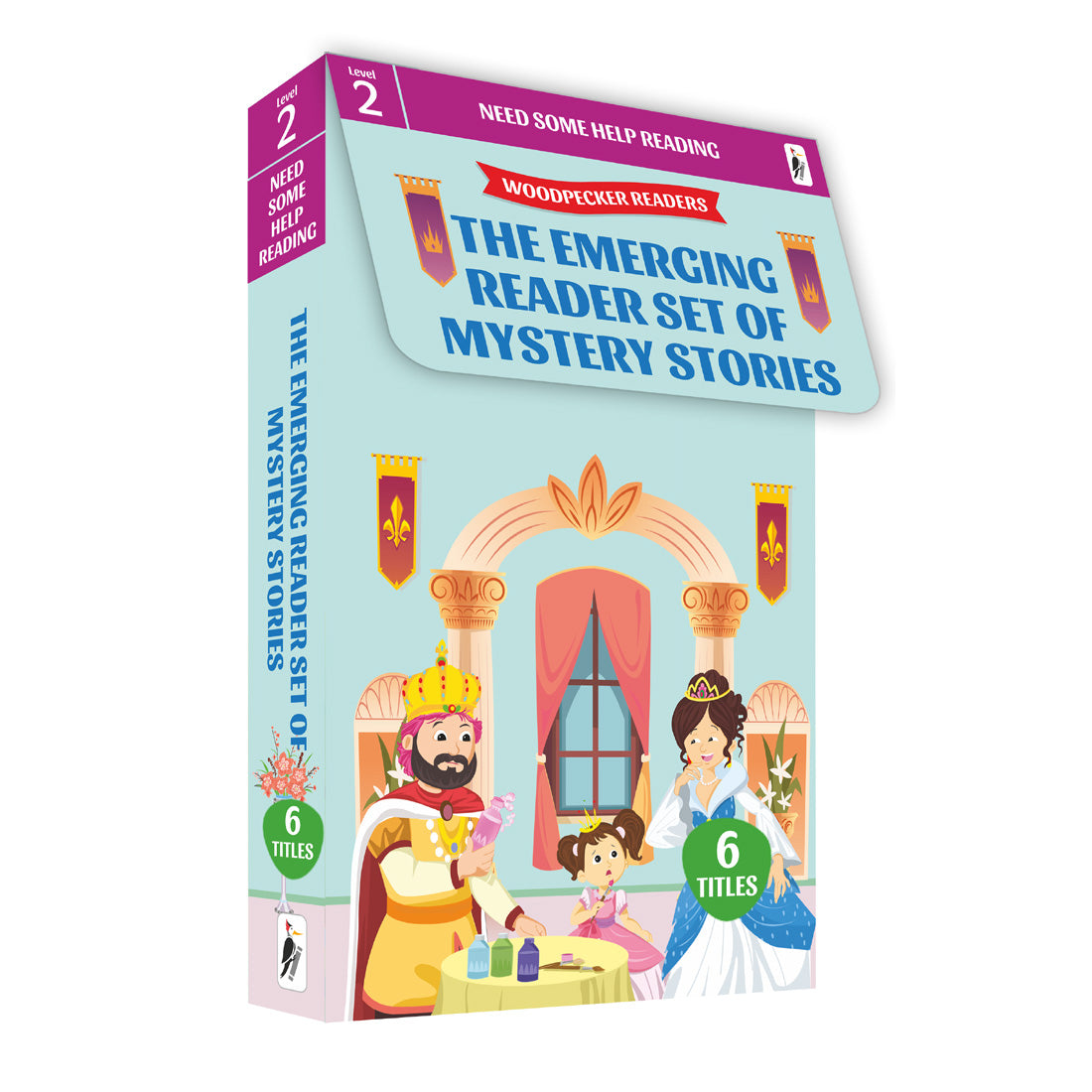 Woodpecker Books Level 2: Emerging Reader Set Of Mystery Stories (6 Vol. Set)
