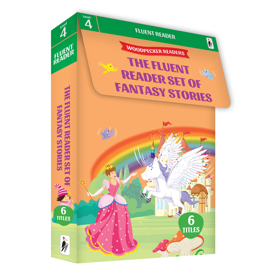 Woodpecker Books Level 4: Fluent Reader Set Of Fantasy Stories (6 Vol Set)