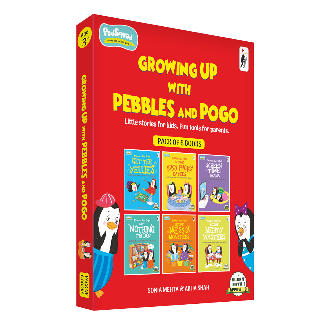 Woodpecker Books: Growing Up With Pebbles & Pogo (Pack Of 6 Books)