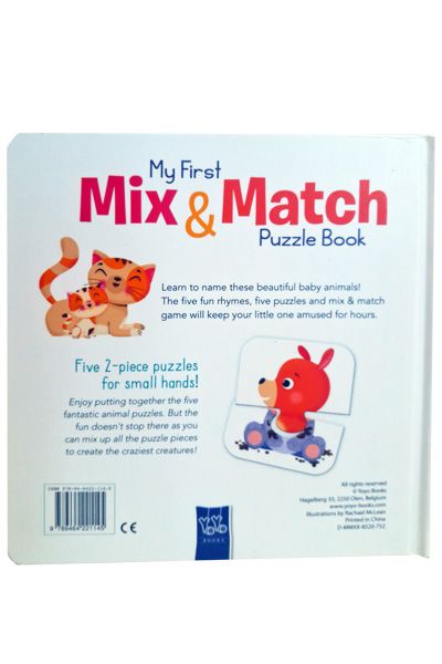 Mix & Match Puzzle Book: Animals & Their Babies