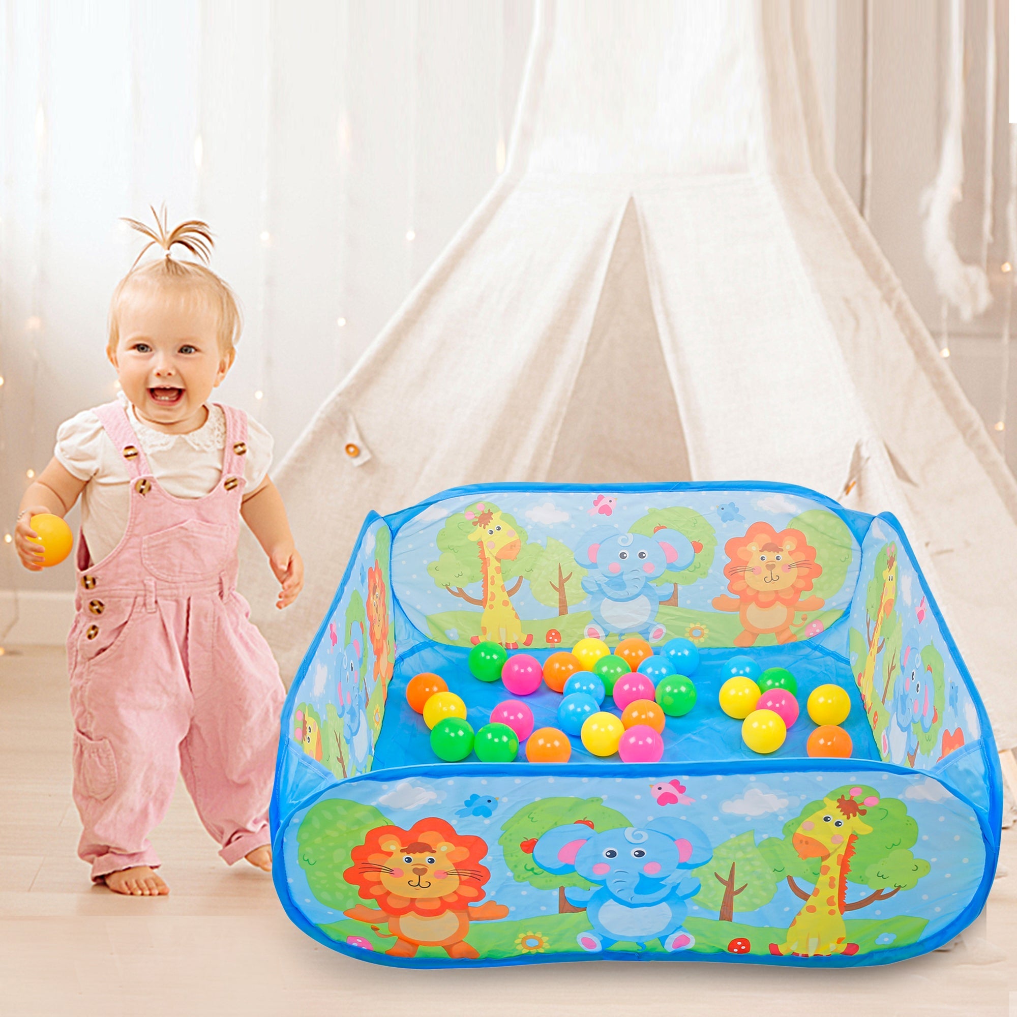 Multicolour Foldable 30 Ball Pit - Baby Moo