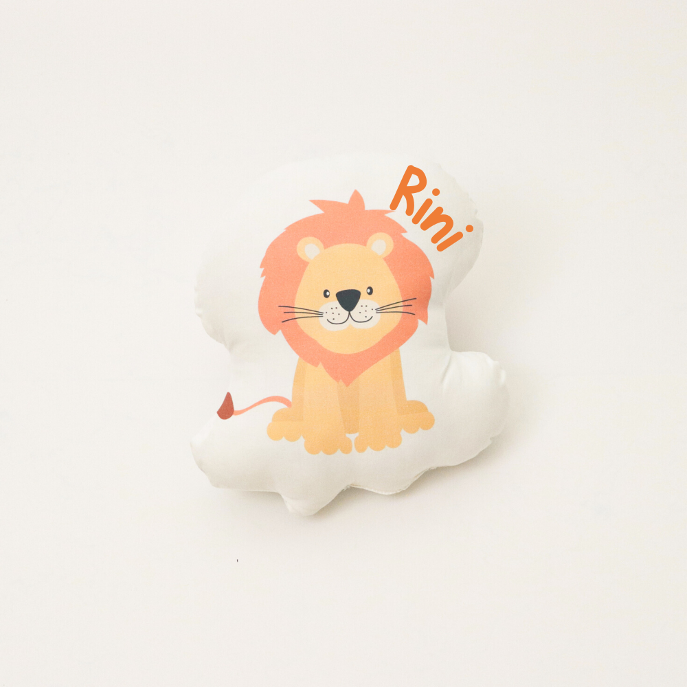 Lion Decor Cushion & Diwali Bodysuit Gift Set