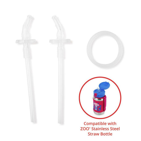 Skip Hop Spark Style Stainless Steel Straw Bottle (12oz/350ml (12m+)