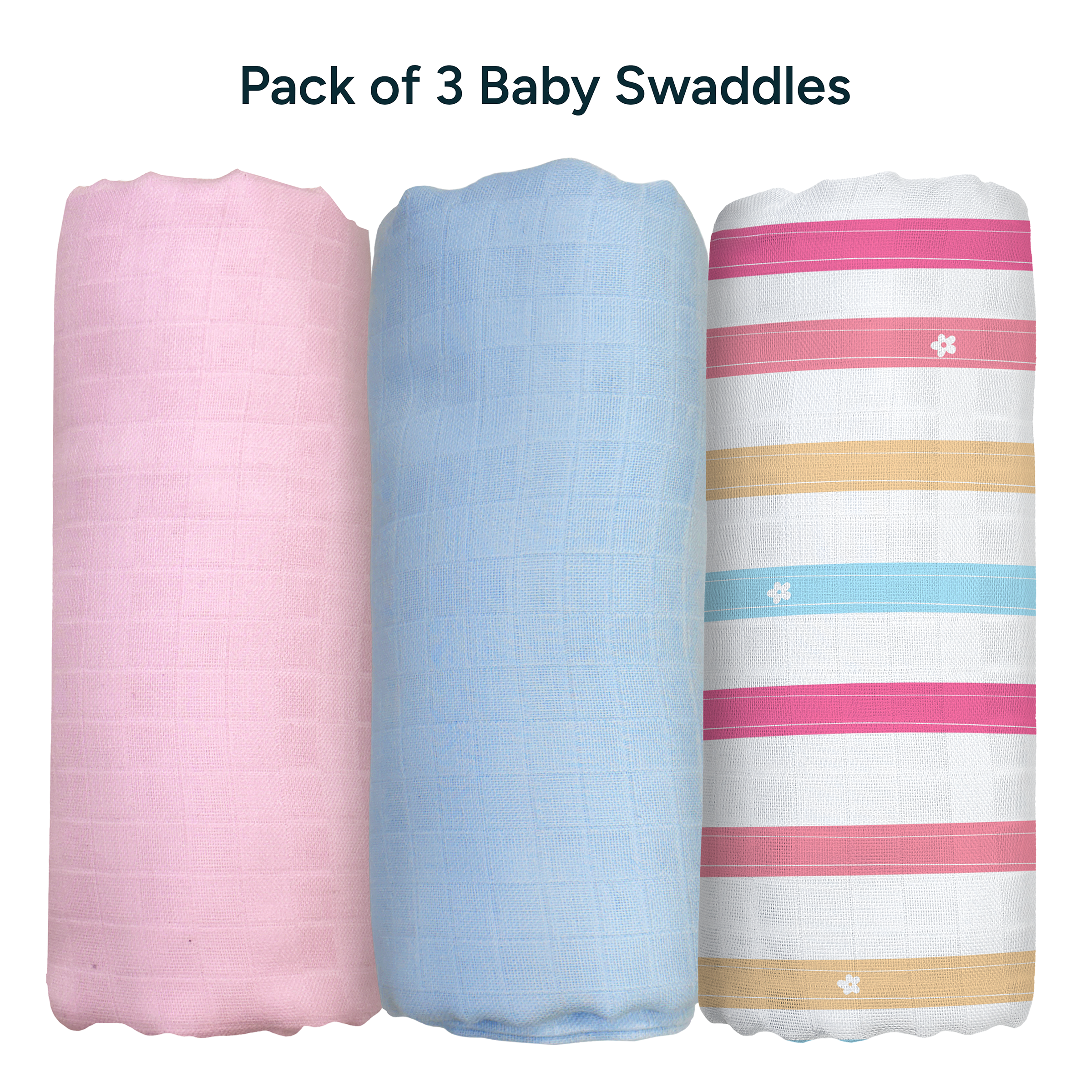Extra-Large Swaddles Pack Of 3