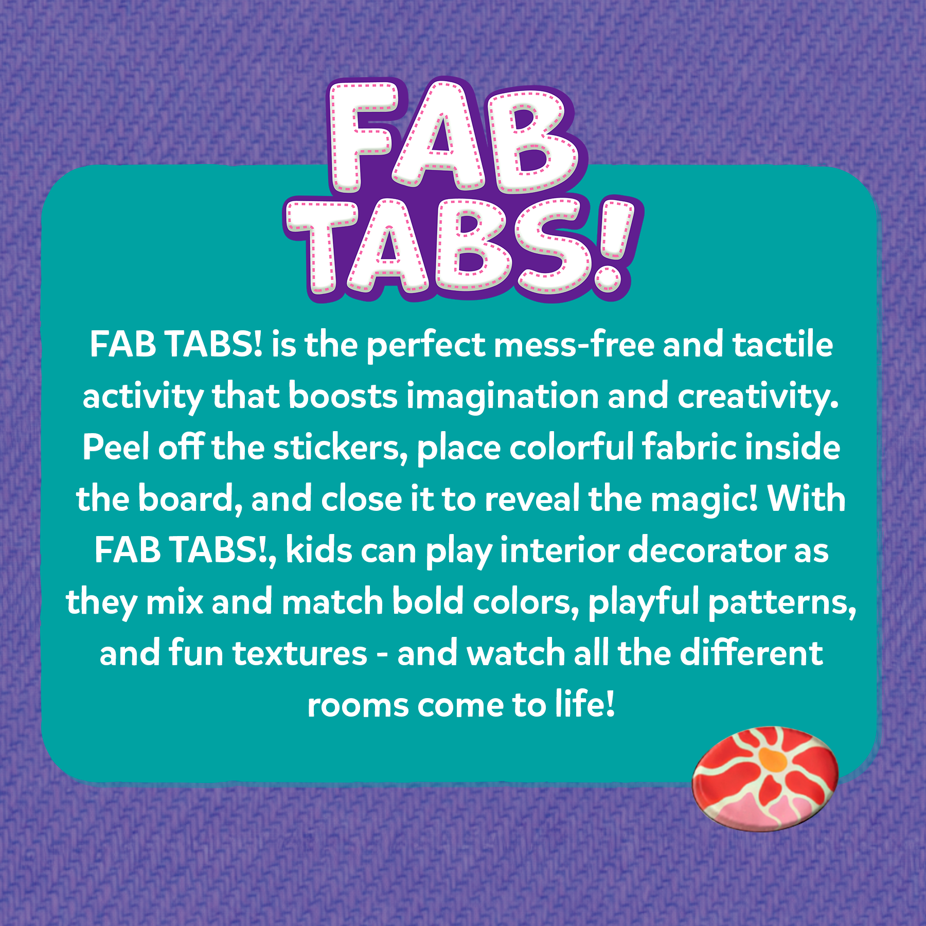 Skillmatics Fab Tabs – Sensory & Tactile Fabric Art & Craft Kit for Kids