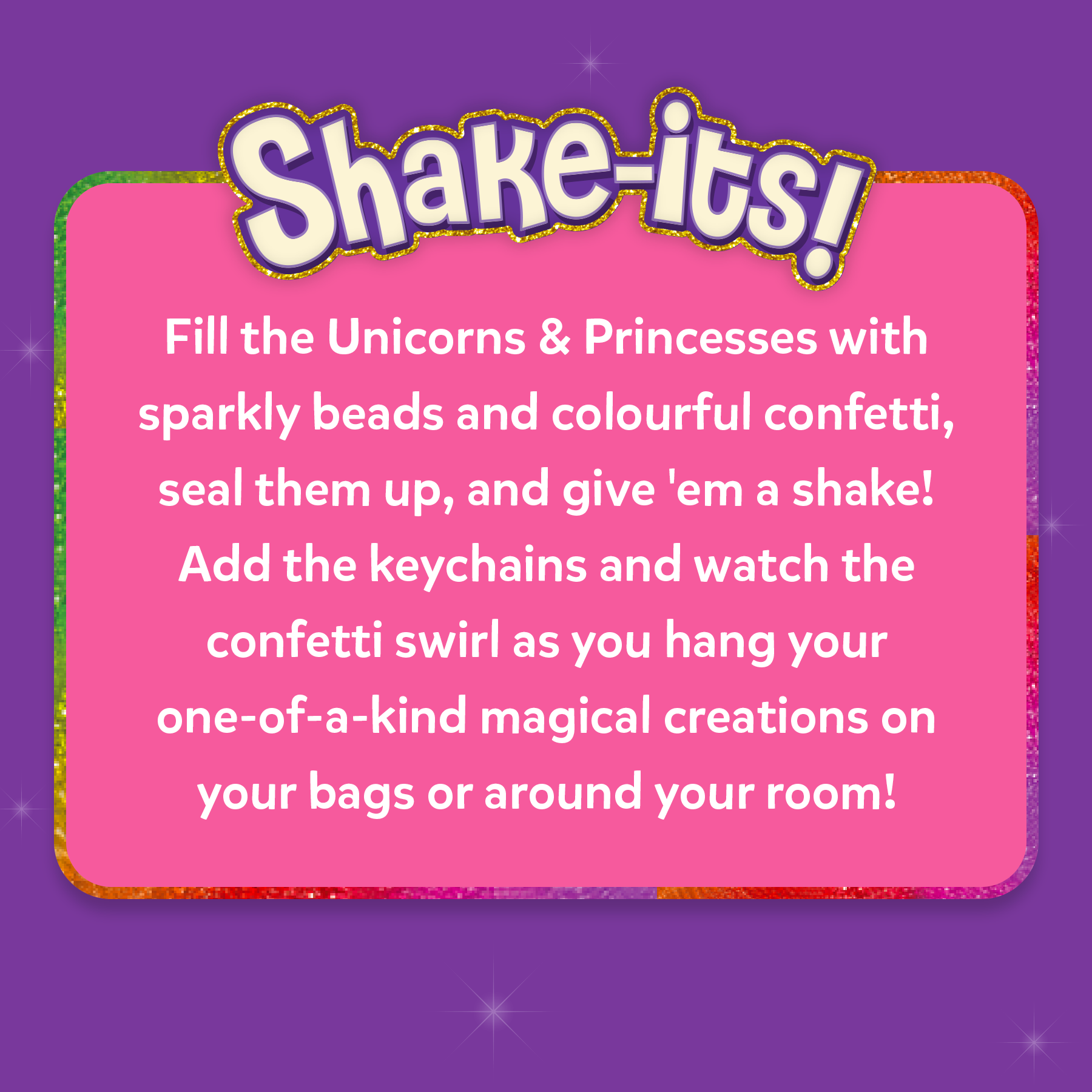 Skillmatics Art & Craft Activity Shake-its, Unicorns & Princesses / Animals