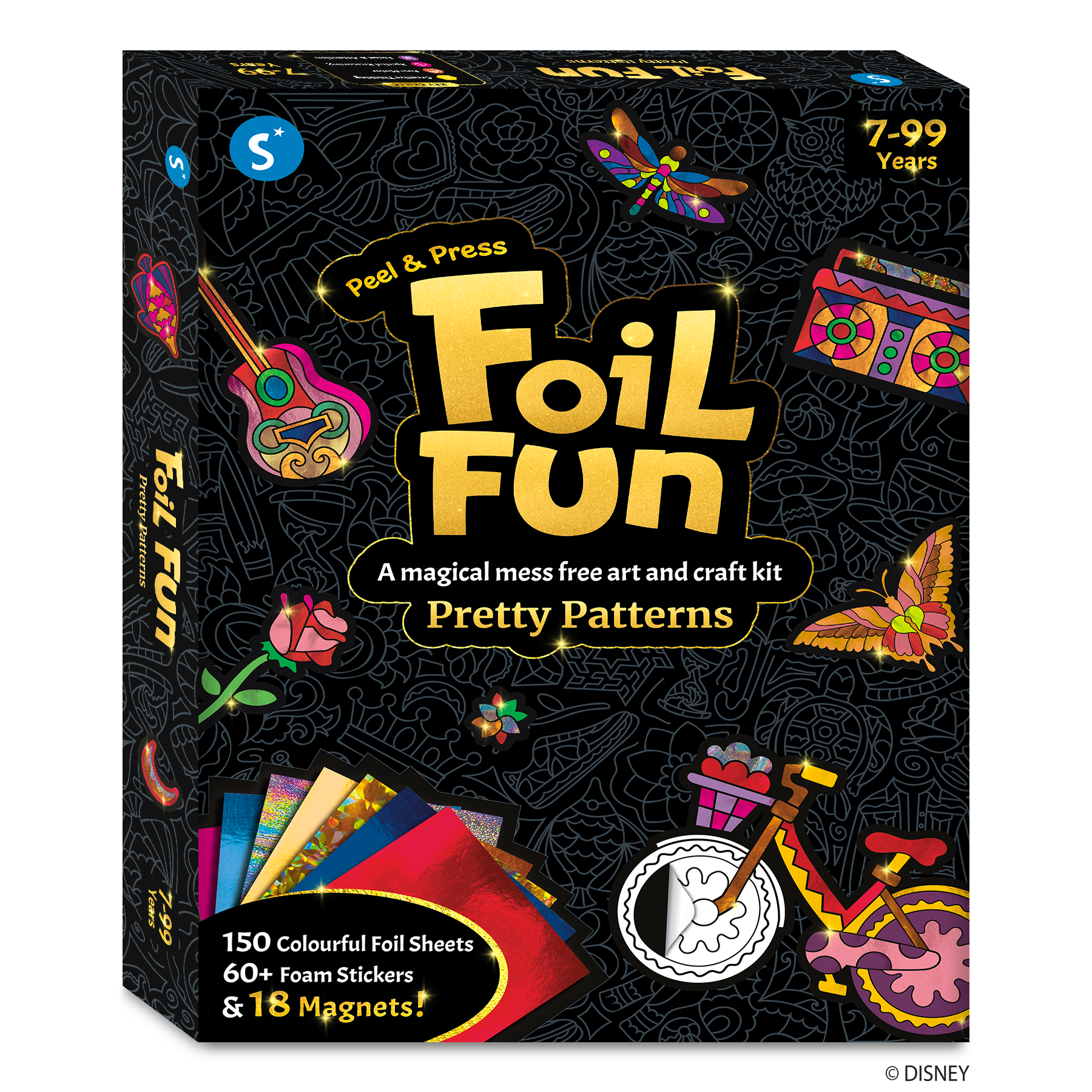 : Skillmatics Art & Craft Activity - Foil Fun Pretty Patterns, Mess Free Art, Craft Kits & Supplies, DIY Creative Activity, Gifts for Girls & Boys Ages 7, 8, 9, and Up