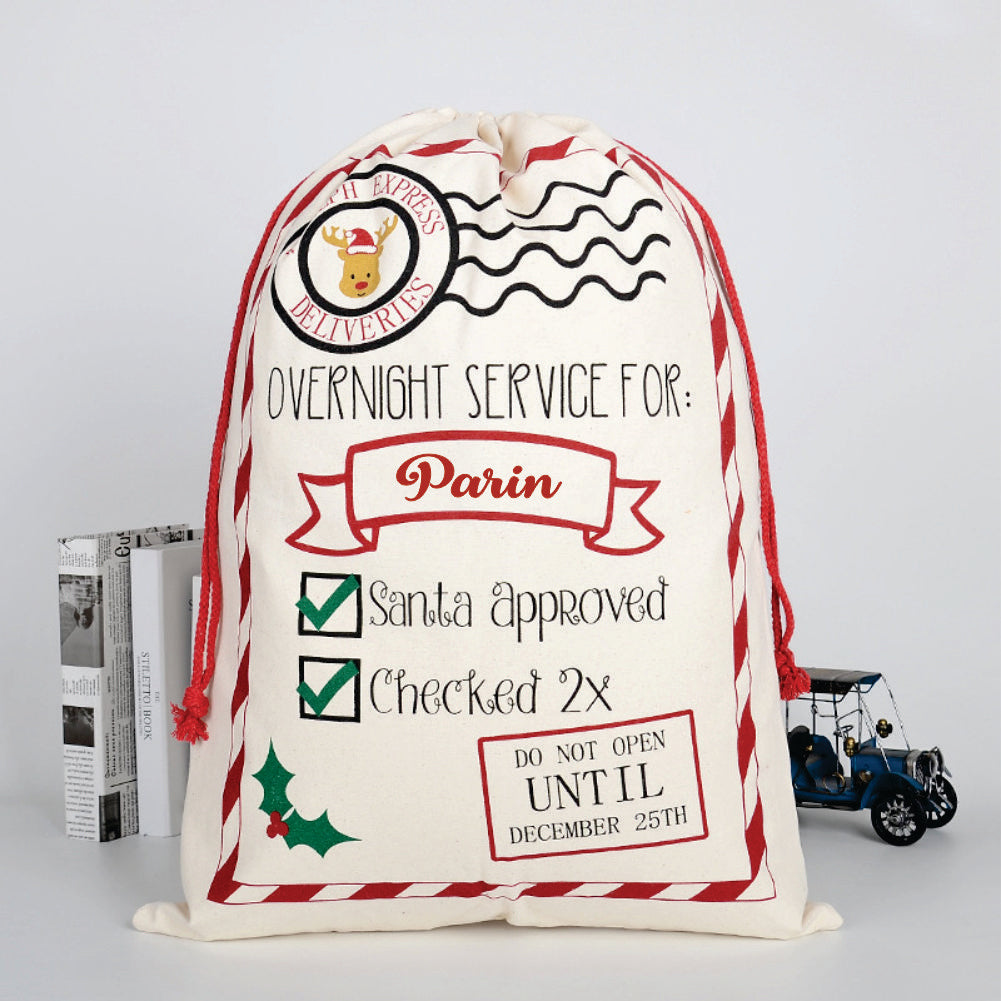 Christmas Sacks- Rudolf Overnight Service