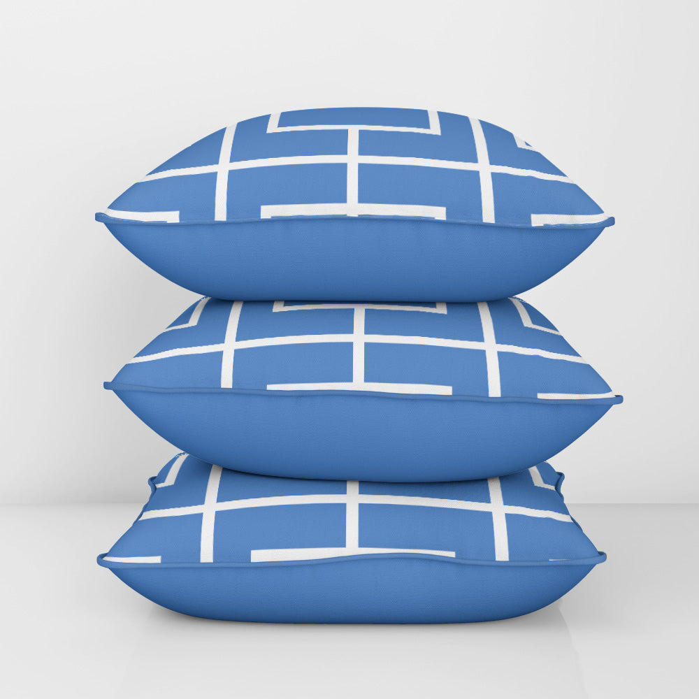 Nautical Grid Cushion Cover