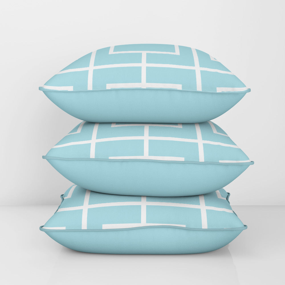 Nautical Grid Cushion Cover