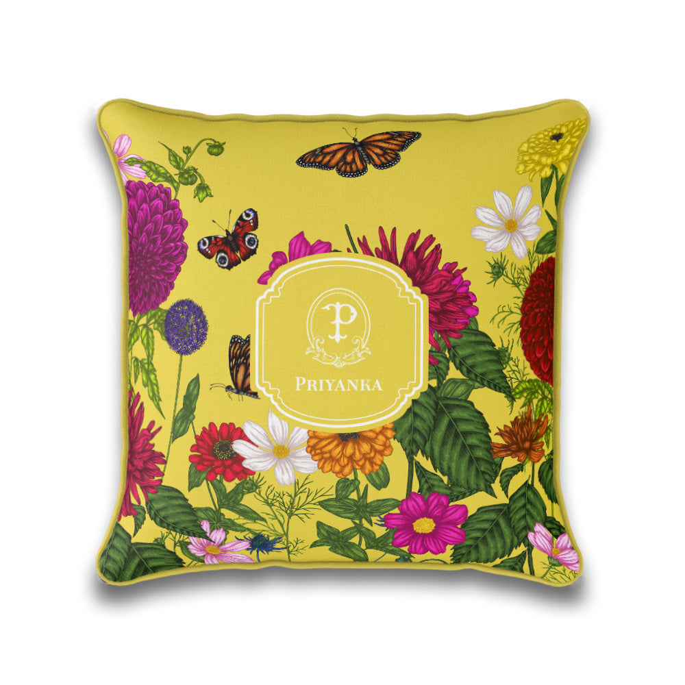 Floral Flutter Cushion Cover