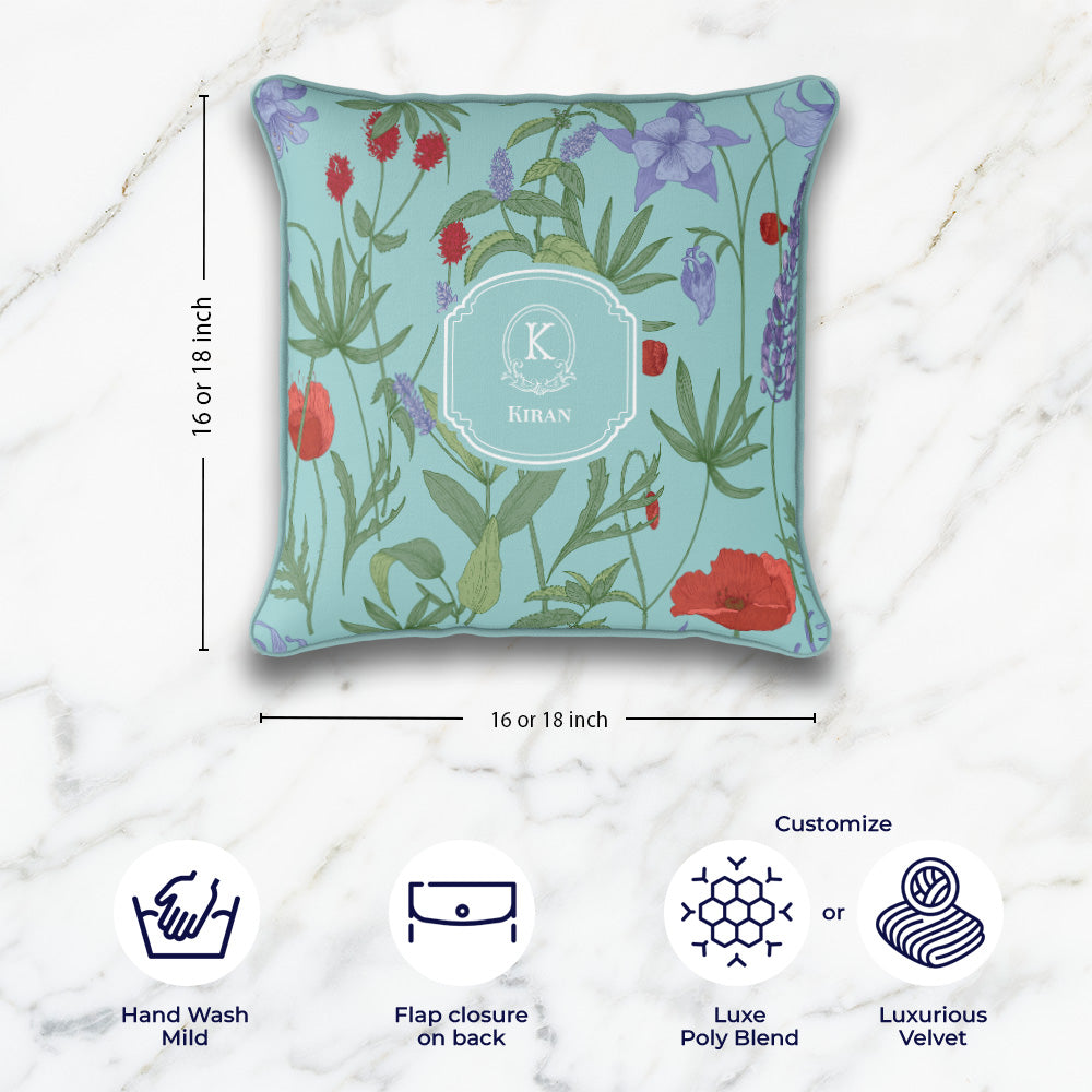 Scarlet Bloom Cushion Cover