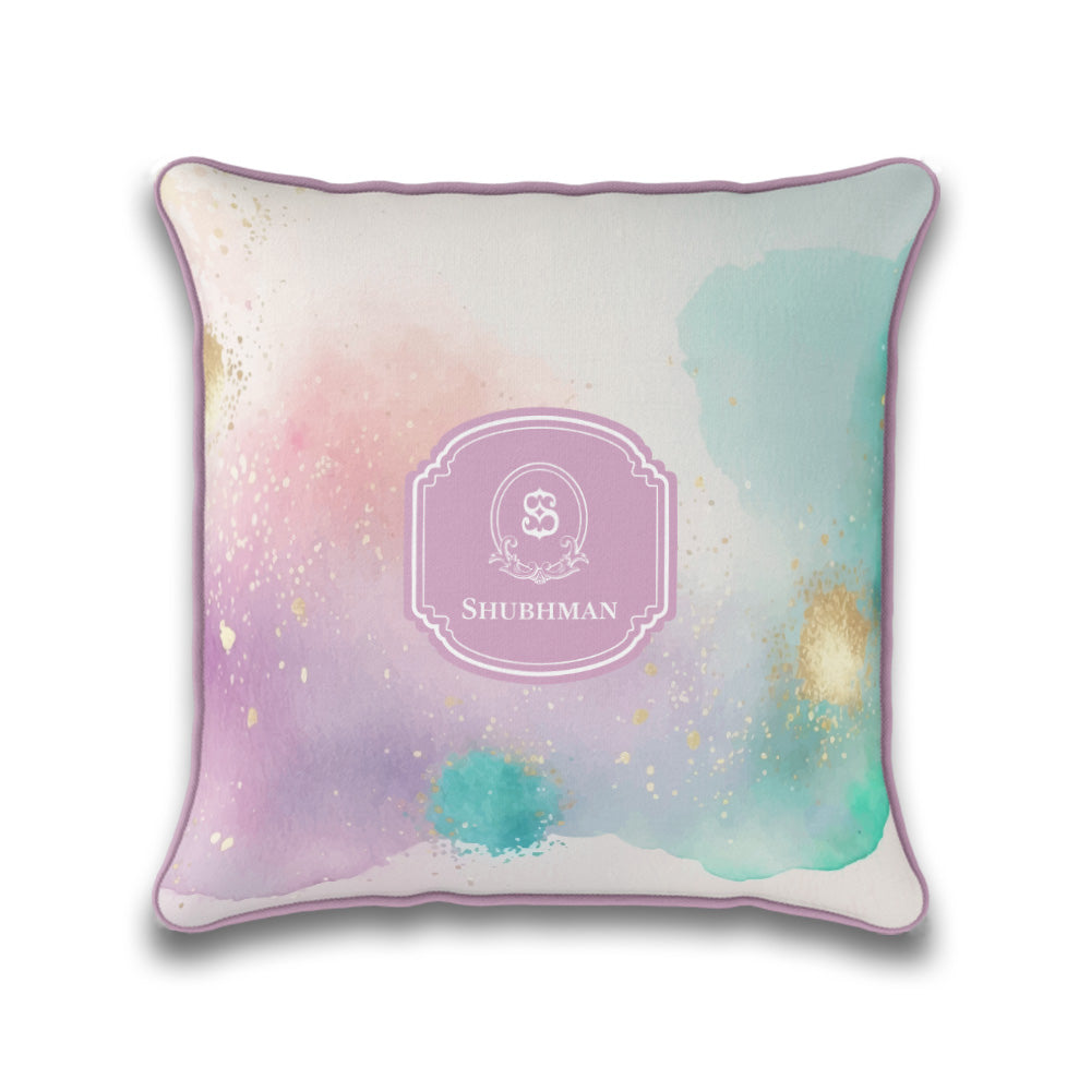 Gilded Strokes Cushion Cover