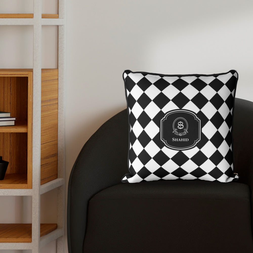 Checkered Cushion Cover