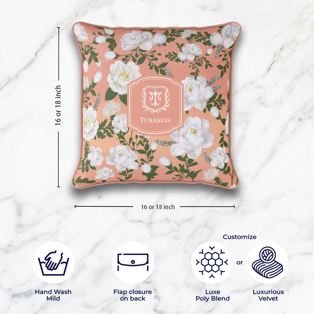 Peonies Cushion Cover