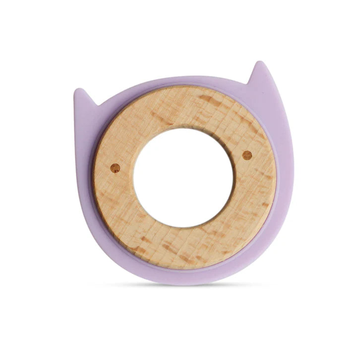 Wood + Silicone Disc Teether Toy