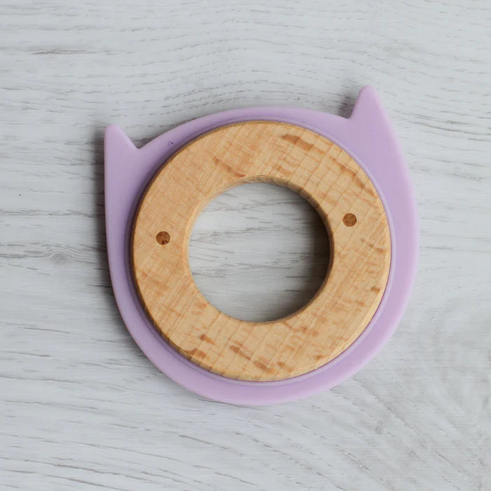 Wood + Silicone Disc Teether Toy