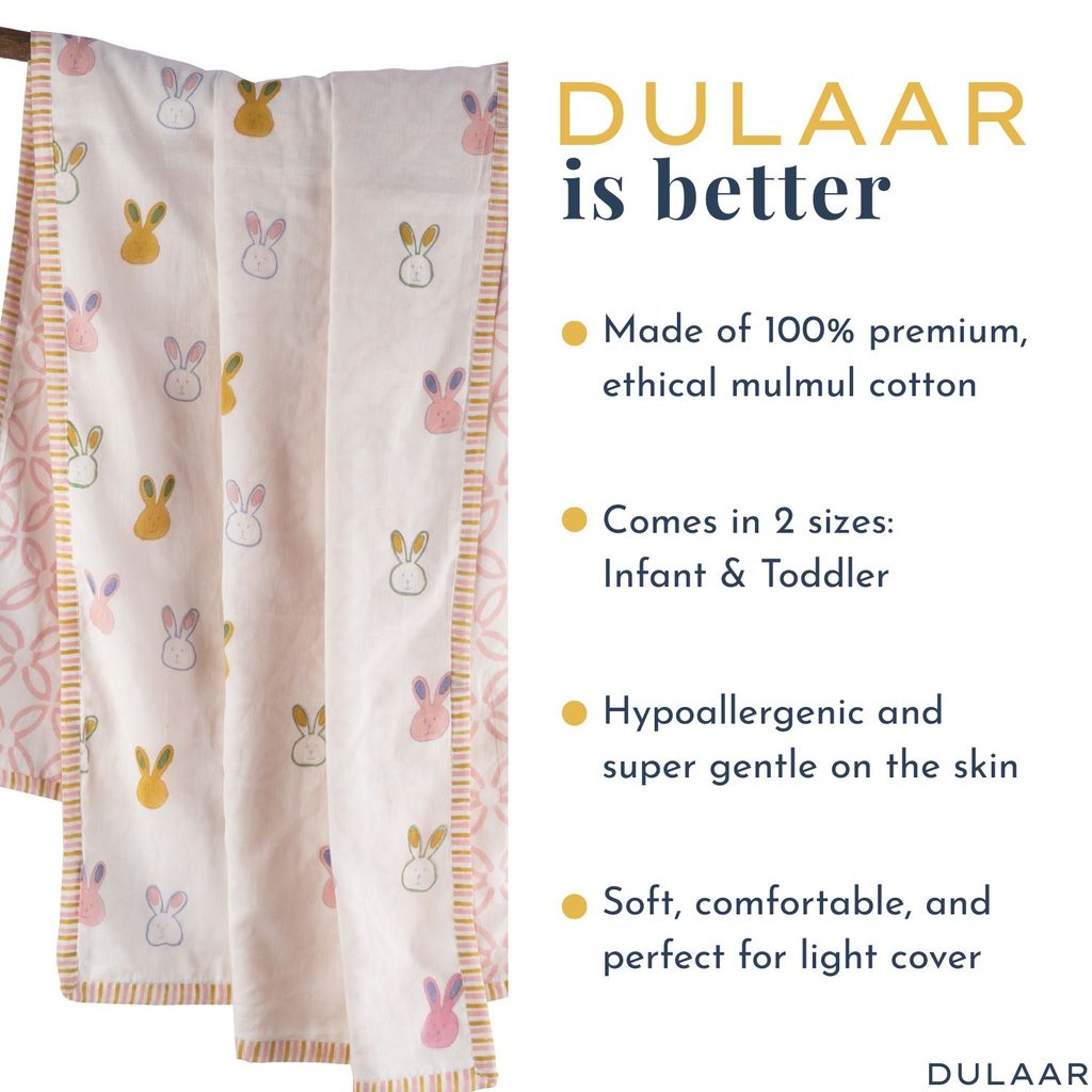 Mulmul Muslin Dohar | Hand-Block Printed