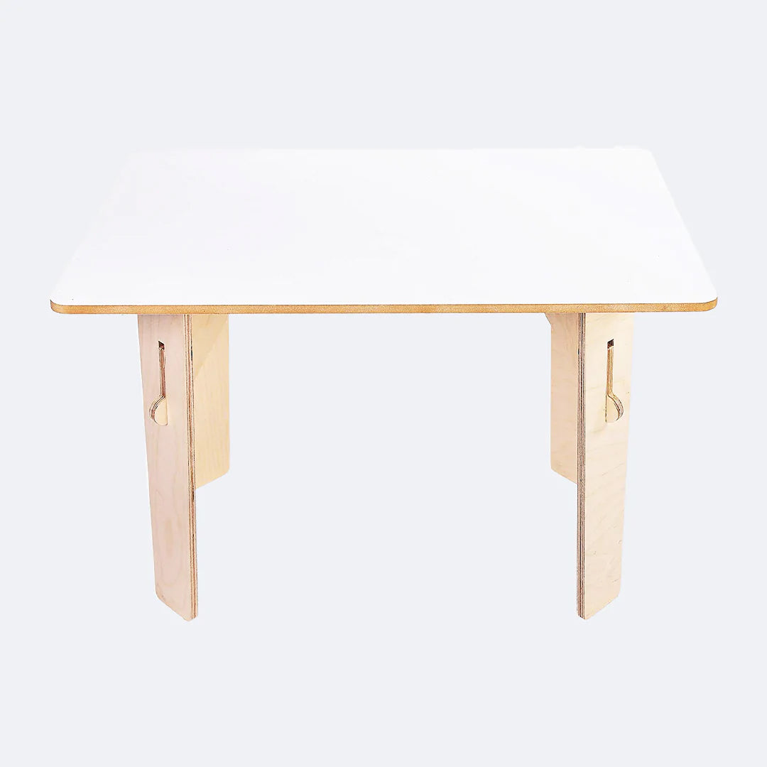 SWEN Wooden Straight Table AMBER