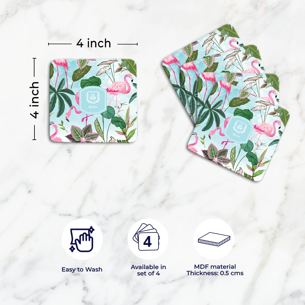 Flamingo Foliage Tableware Set