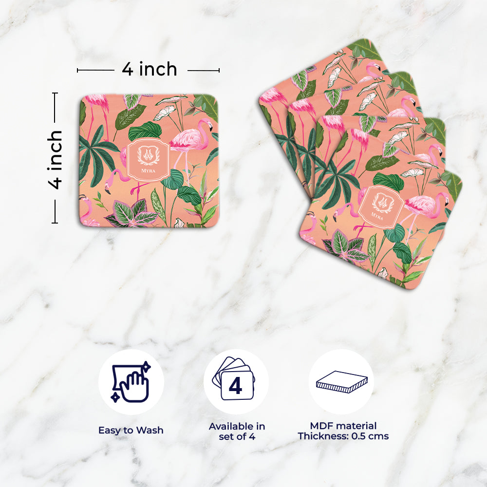 Flamingo Foliage Tableware Set