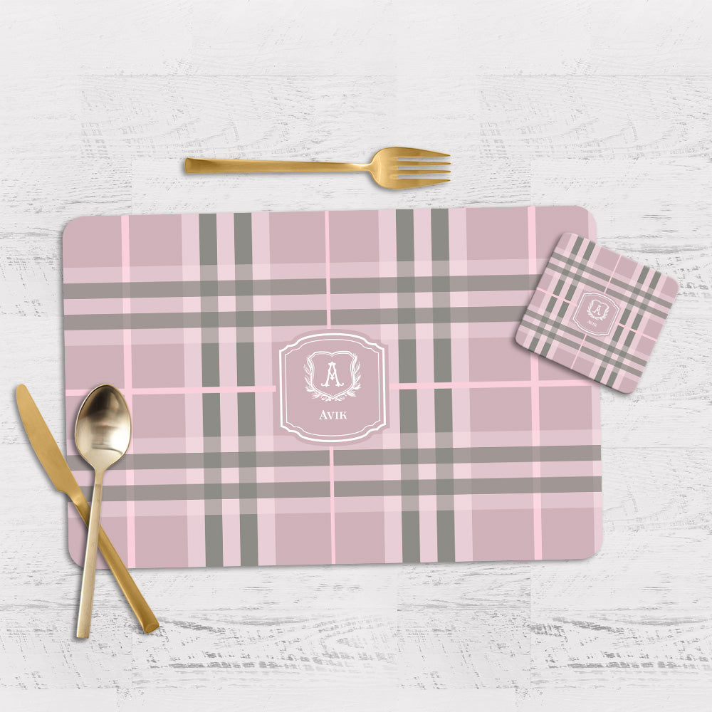 Plaid Tableware Set