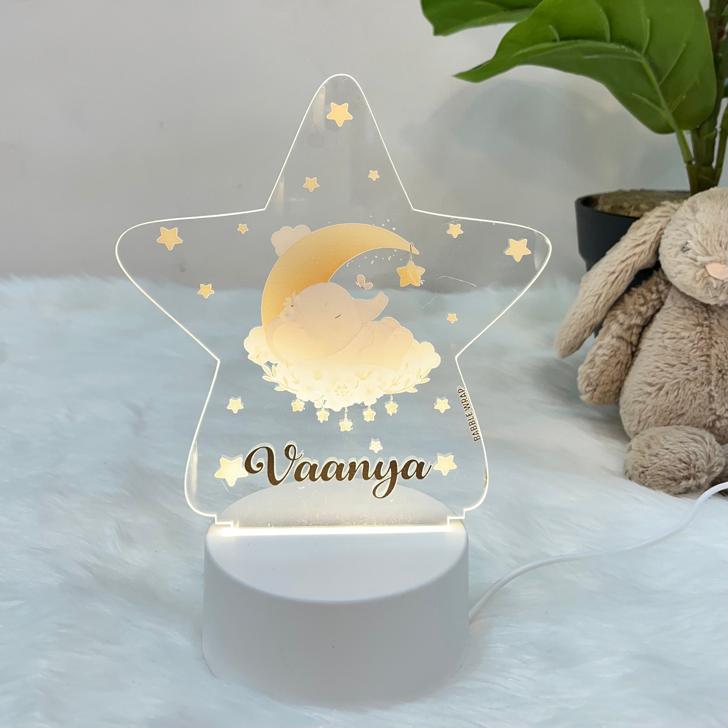 Acrylic LED Night Lamp- Star Ellie