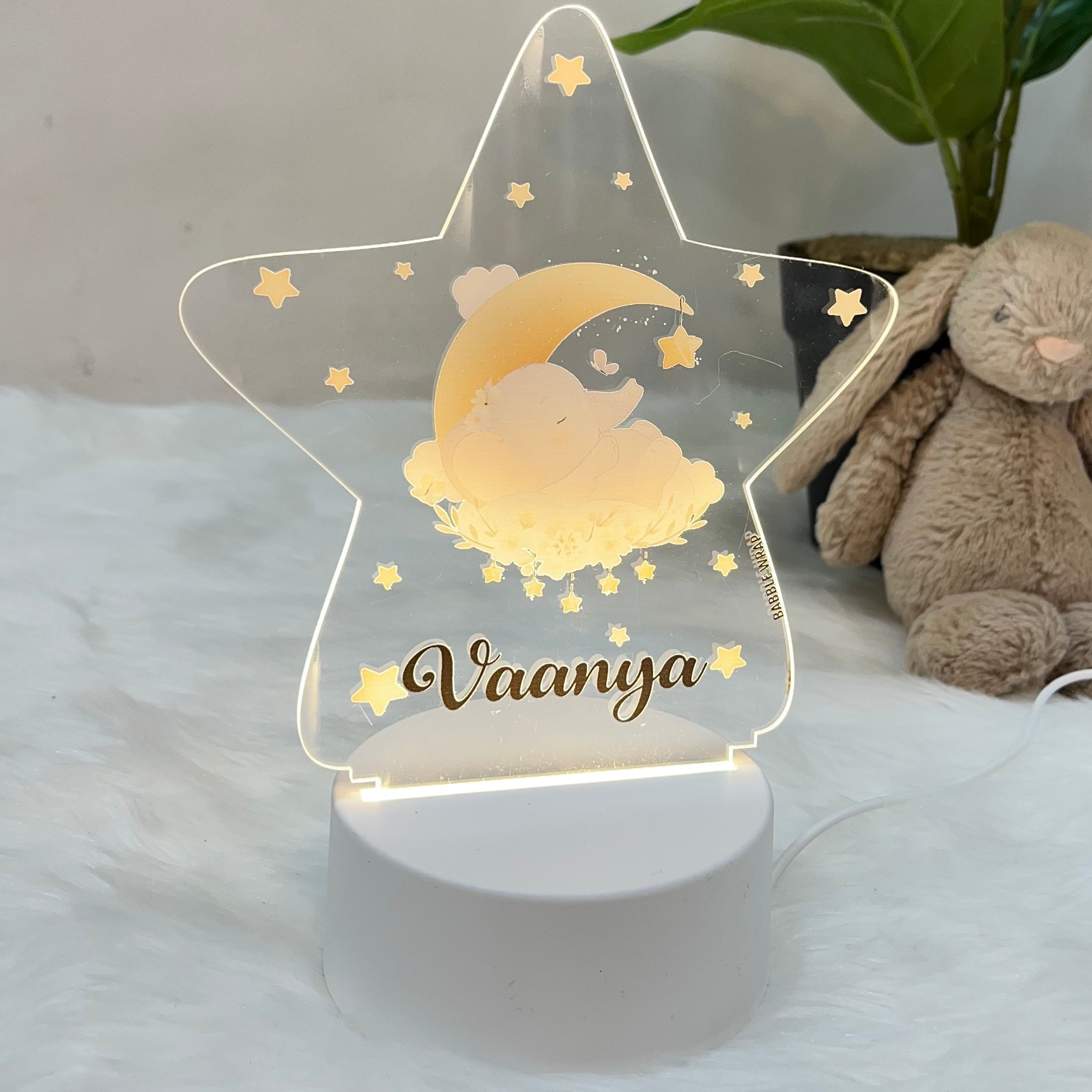 Acrylic LED Night Lamp- Star Ellie