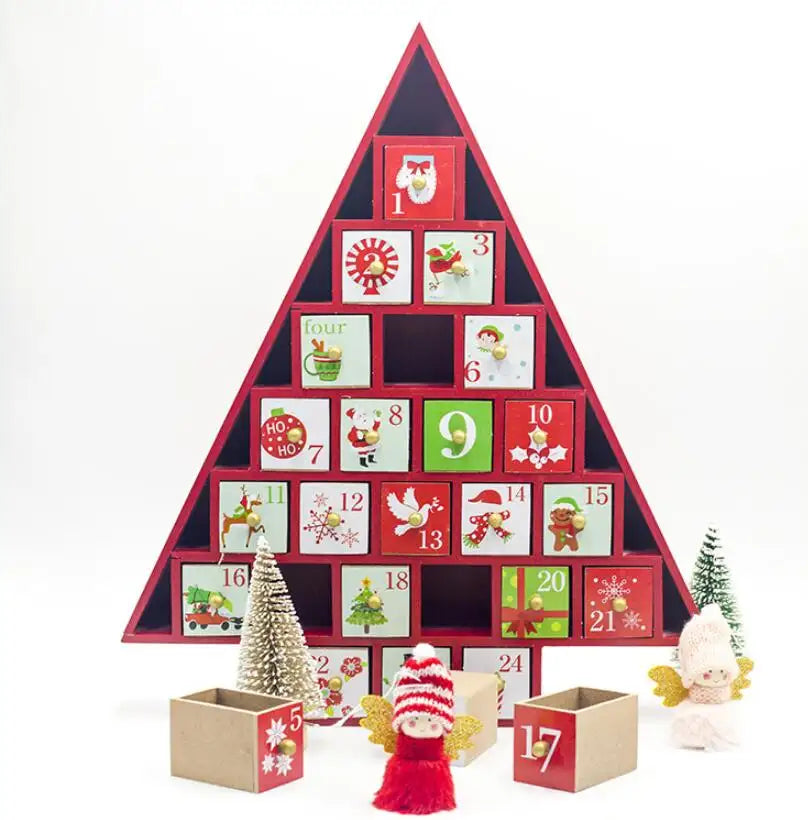 Wooden Advent Calendar (Cherry Blossom)