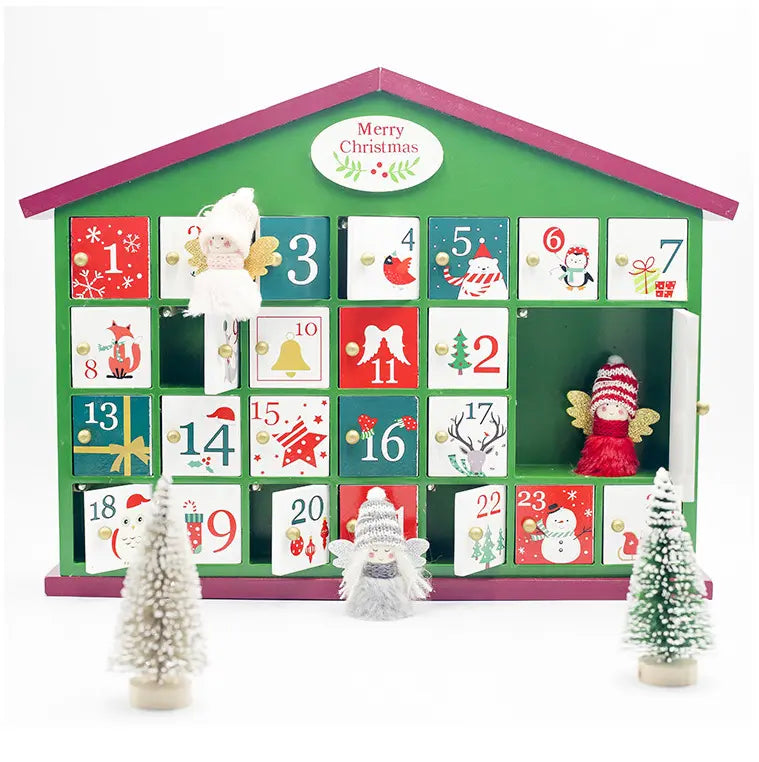 Wooden Advent Calendar (Tinsel Town House)