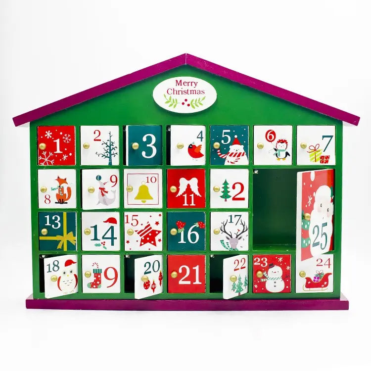 Wooden Advent Calendar (Tinsel Town House)