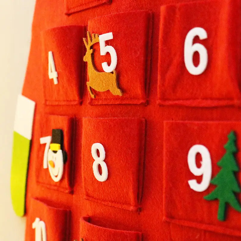 45" Felt Advent Calendar (Santa's Daily Delights)