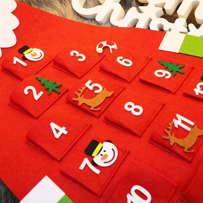 45" Felt Advent Calendar (Santa's Daily Delights)