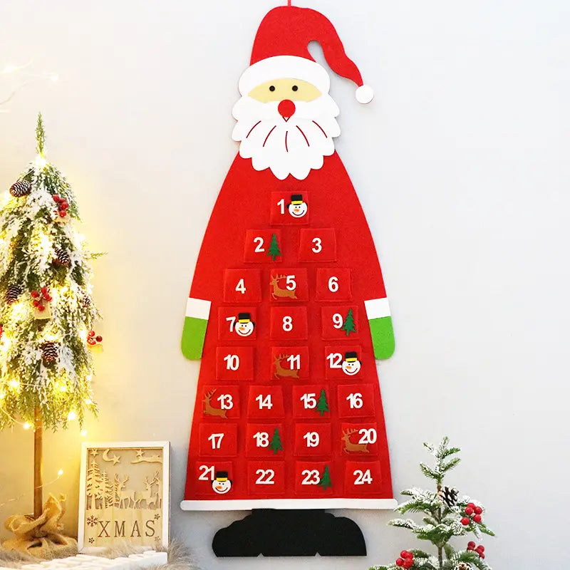 45" Felt Advent Calendar (Santa's Daily Delights)