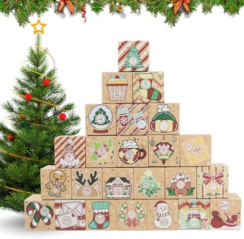 Advent Calendar (24 Gift Boxes)(Natural)