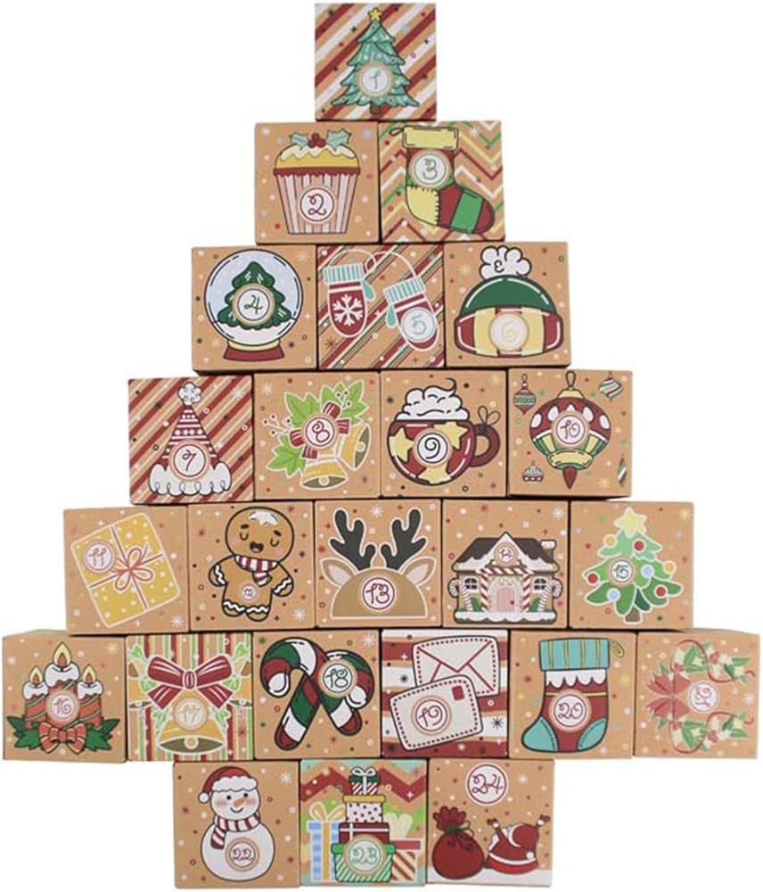 Advent Calendar (24 Gift Boxes)(Natural)