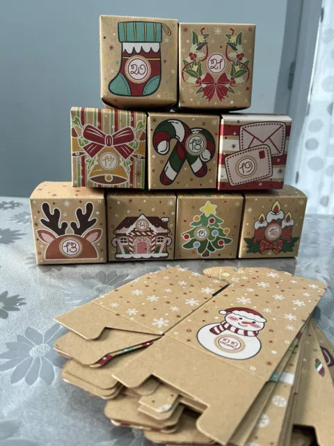 Advent Calendar (24 Gift Boxes)(Natural)