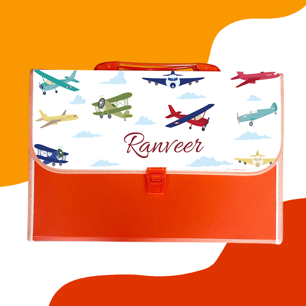 Personalised Orange Folder