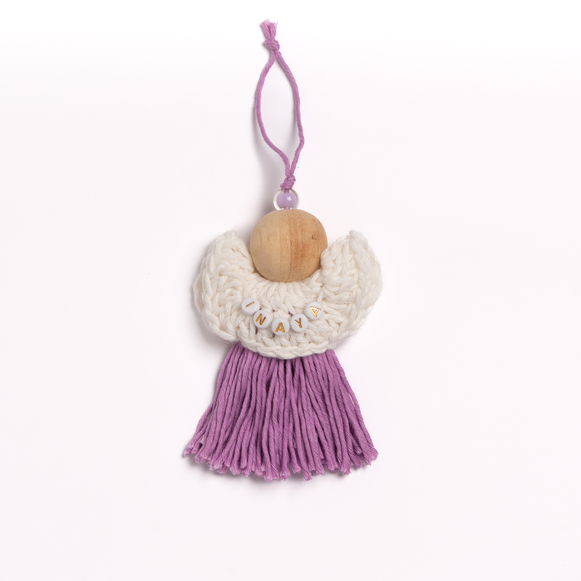 Personalised Crochet Angel Ornament
