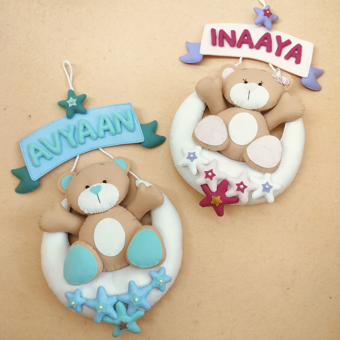 Personalized Felt Name Cloud Hanging
