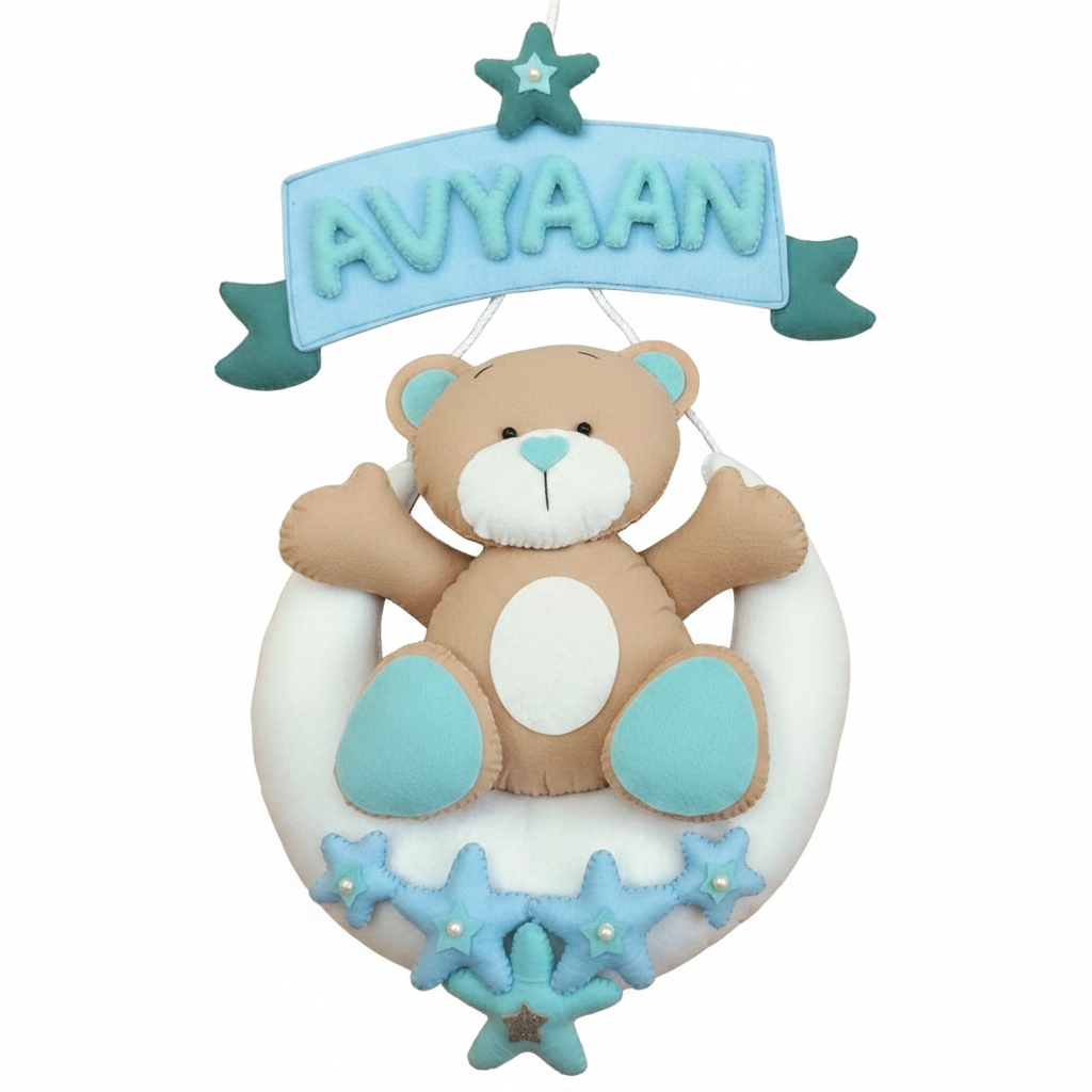 Personalized Felt Name Cloud Hanging