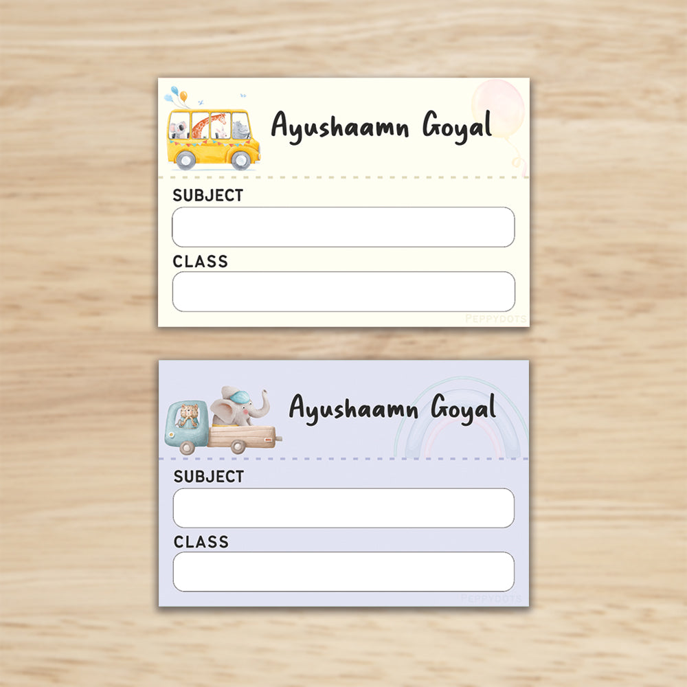 Mini SchoolBook Labels