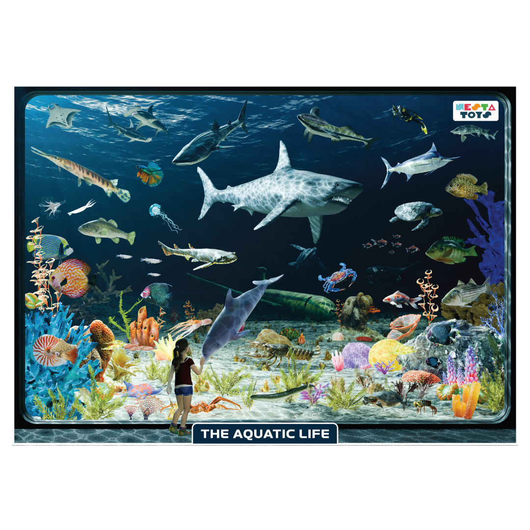 Aquatic Life Jigsaw Puzzle (108 Jumbo Pieces)