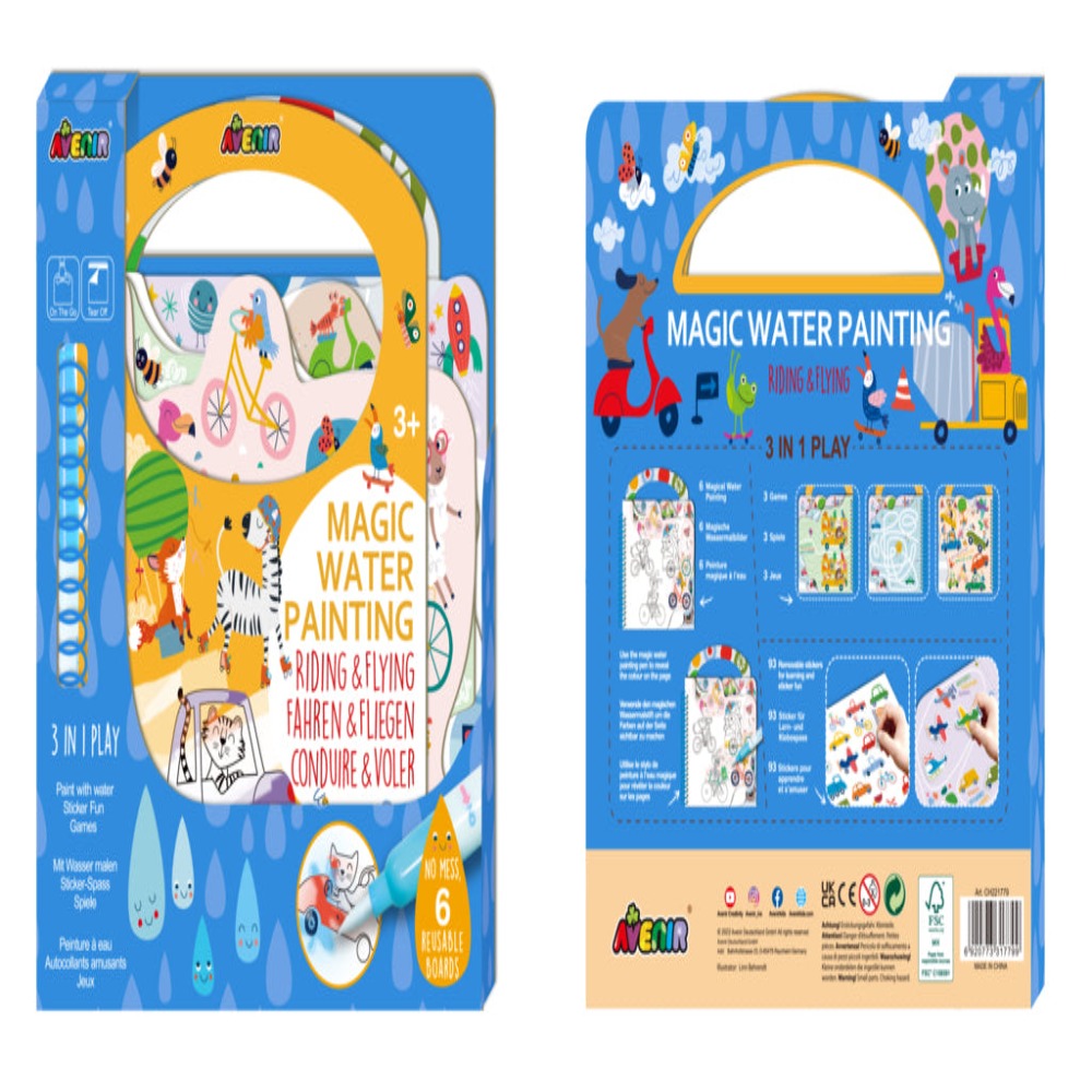 Avenir 3 In 1 Magic Water Painting-Arts & Crafts-Avenir-Toycra