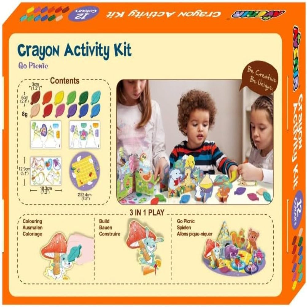 Avenir Crayon Activity Kit-Arts & Crafts-Avenir-Toycra