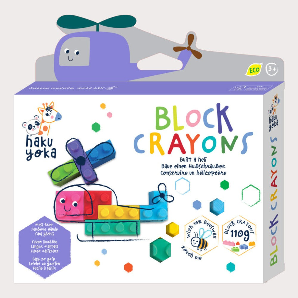 Avenir Haku Yoka Block Crayons-Arts & Crafts-Avenir-Toycra