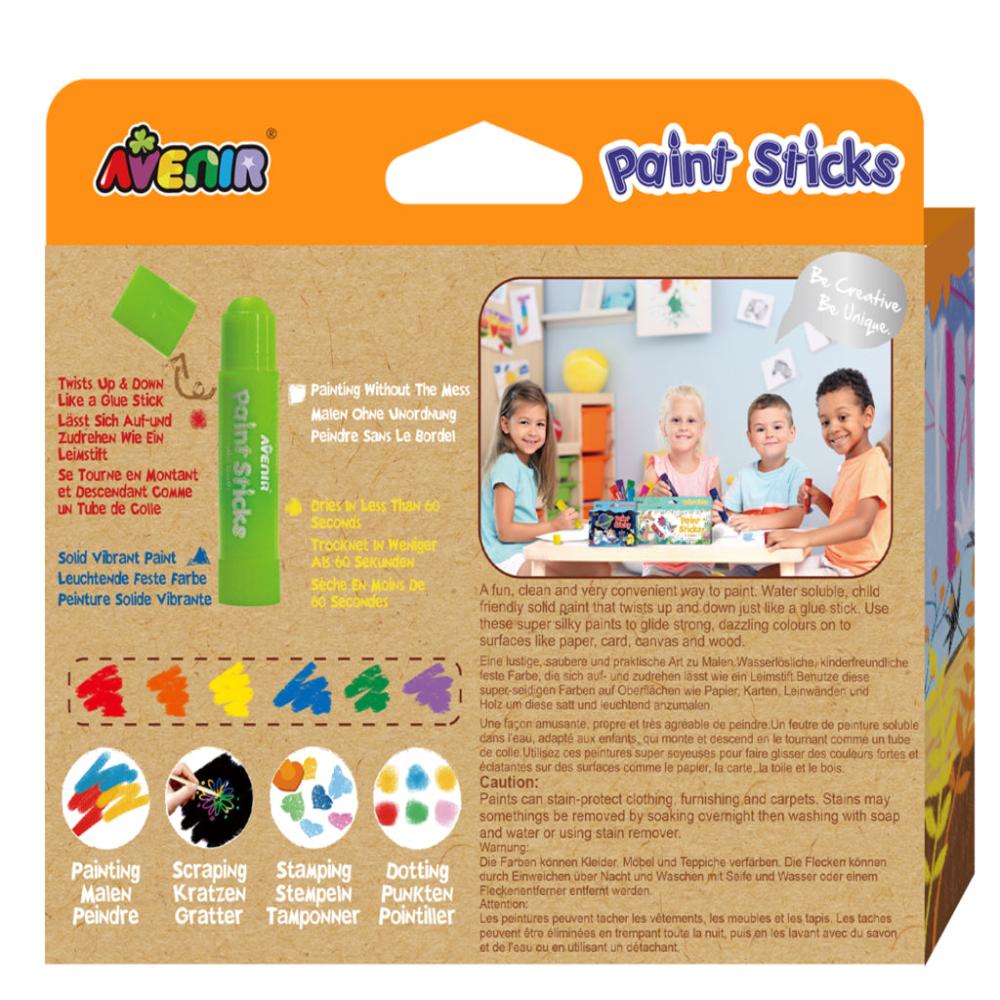 Avenir Paint Sticks - 6 Colors-Arts & Crafts-Avenir-Toycra