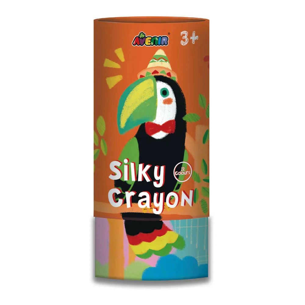 Avenir Silky Crayon -12 Colours-Arts & Crafts-Avenir-Toycra